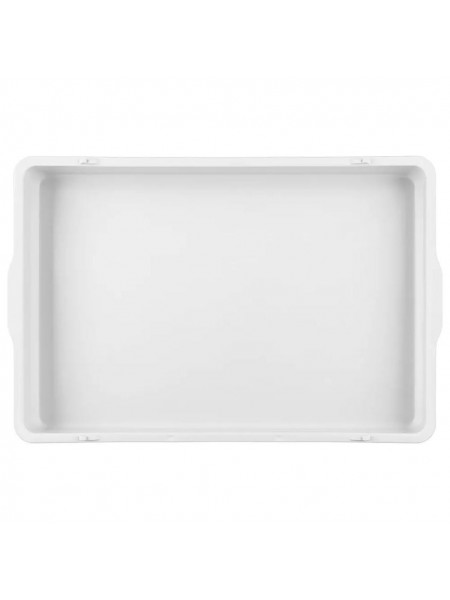 Лоток для теста 650х430х80 мм, цвет белый, полипропилен, Рестола. (422108516)