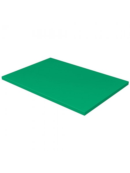 Зеленая кухонная поварская разделочная доска профессиональная, 60х40х1,8 см, полипропилен, Рестола. (422111209) (422111209)