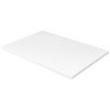Белая кухонная поварская разделочная доска профессиональная, 60х40х1,8 см, полипропилен, Рестола. (422111216) (422111216)