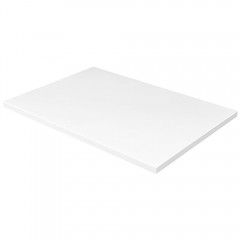 Белая кухонная поварская разделочная доска профессиональная, 60х40х1,8 см, полипропилен, Рестола. (422111216) (422111216)