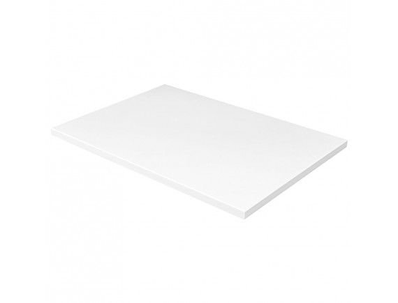 Белая кухонная поварская разделочная доска профессиональная, 60х40х1,8 см, полипропилен, Рестола. (422111216) (422111216)