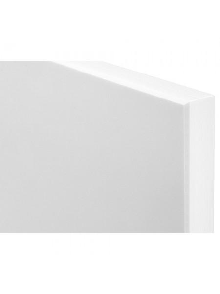 Белая кухонная поварская разделочная доска профессиональная, 60х40х1,8 см, полипропилен, Рестола. (422111216) (422111216)