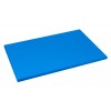 Синяя кухонная поварская разделочная доска профессиональная, 60х40х1,8 см, полипропилен, Рестола. (422111217)