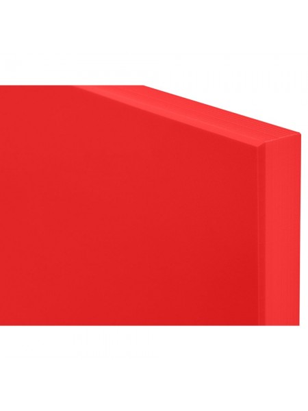 Красная кухонная поварская разделочная доска профессиональная, 50х35х1,8 см, полипропилен, Рестола. (422111304) (422111304)