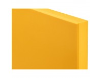 Желтая кухонная поварская разделочная доска профессиональная, 50х35х1,8 см, полипропилен, Рестола. (422111306) (422111306)