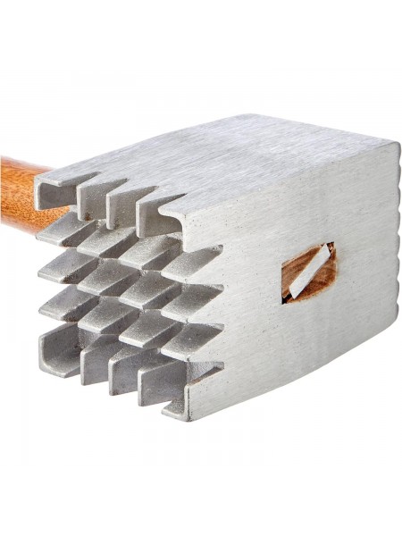 Кухонный молоток для отбивания мяса, 32 см, 0.6 кг, алюминий, деревянная ручка, Paderno. (42508-00)