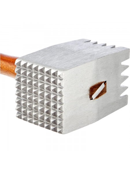 Кухонный молоток для отбивания мяса, 32 см, 0.6 кг, алюминий, деревянная ручка, Paderno. (42508-00)