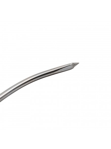 Игла шпиговальная изогнутая, L 18 см, нержавеющая сталь, Paderno. (42516-18)