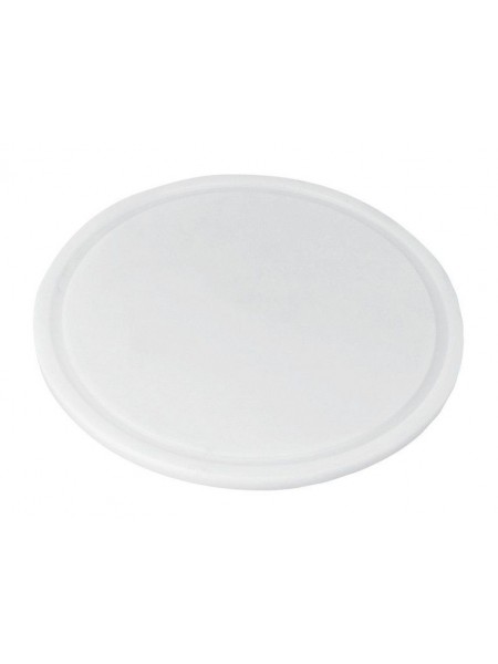 Белая круглая разделочная доска, D-32,5 см, H-1,5 см, полиэтилен, Paderno. (42535-32)