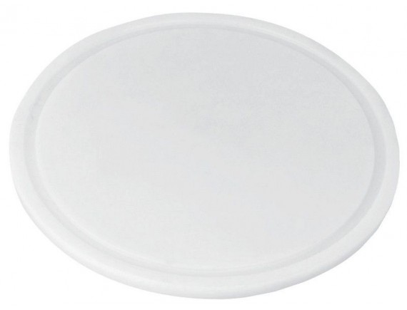 Белая круглая разделочная доска, D-49 см, H-1,5 см, полиэтилен, Paderno. (42535-49)