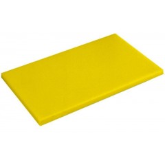 Желтая поварская разделочная доска, 60х40х2 см, полиэтилен, Paderno. (42539-01)