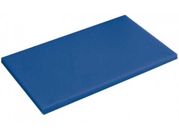 Синяя поварская разделочная доска, 60х40х2 см, полиэтилен, Paderno. (42539-04)