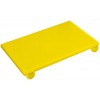 Желтая поварская разделочная доска со стопорами, 60х40х2 см, полиэтилен, Paderno. (42544-01)