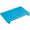 Синяя поварская разделочная доска со стопорами, 60х40х2 см, полиэтилен, Paderno. (42544-04)