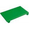 Зеленая поварская разделочная доска со стопорами, 60х40х2 см, полиэтилен, Paderno. (42544-05)