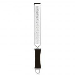 Терка ручная с нескользящей ручкой, 4х22 см, для цедры/морковки, нержавеющая сталь, Paderno. (42560-02)