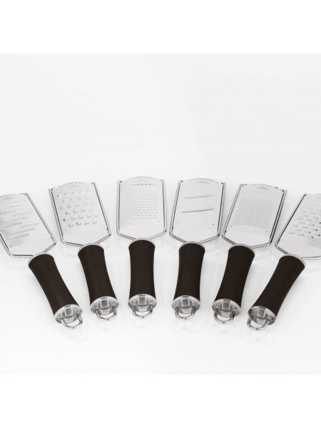 Терка для цедры, моркови, 7х13 см, L-32,5 см, с нескользящей ручкой, нержавеющая сталь, Paderno. (42560-04)