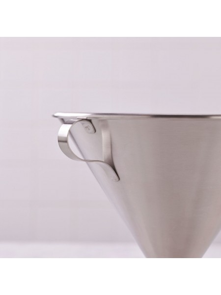 Воронка бытовая кухонная, D-18 см, нержавеющая сталь, Paderno. (42562-18)