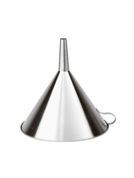 Воронка бытовая кухонная, D-20 см, нержавеющая сталь, Paderno. (42562-20)