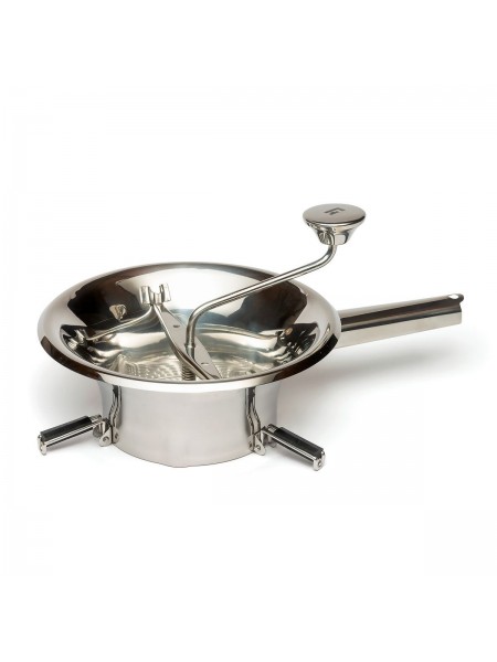 Протирочная машина для овощей, пюре, D-24 см, H-16,5 см, 3 диска, нержавеющая сталь, Paderno. (42572-24)