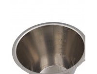 Стакан мерный для жидкостей и муки, 0,25 л, 10х7 см, нержавеющая сталь, Paderno. (42581-03)