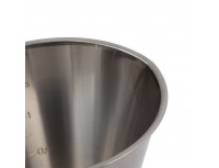 Стакан мерный для жидкостей и муки, 1 л, 15х13 см, нержавеющая сталь, Paderno. (42581-10)