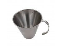 Стакан мерный для жидкостей и муки, 1 л, 15х13 см, нержавеющая сталь, Paderno. (42581-10)