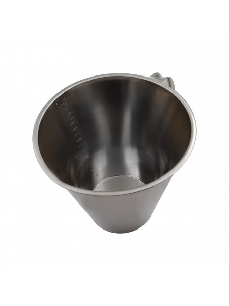 Стакан мерный для жидкостей и муки, 1,5 л, 15,5х15 см, нержавеющая сталь, Paderno. (42581-15)