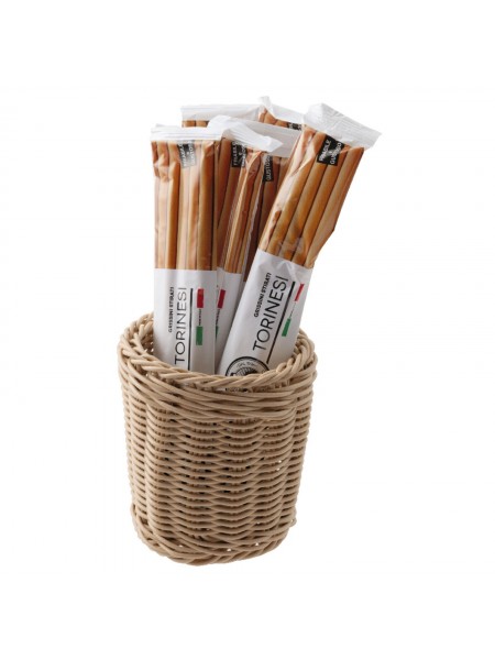 Стакан для столовых приборов D-12 см, H-14 см, полиротанг, Paderno. (42584-01)