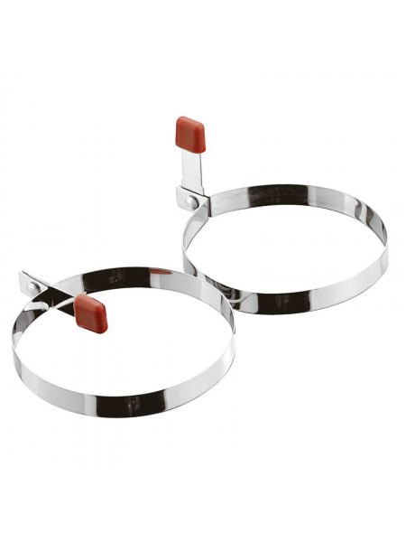 Форма для яичницы, Круг 8х1,5 см, 2 штуки, нерж.сталь, Paderno. (42596-02)