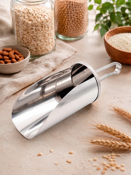 Совок для сыпучих продуктов, 1 л, 33 см, нержавеющая сталь, Paderno. (42609-20)