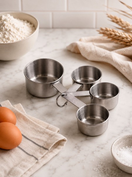 Набор мерных ложек для кухни, 4 штуки, 60-80-125-250 мл, нержавеющая сталь, Paderno. (42616-04)