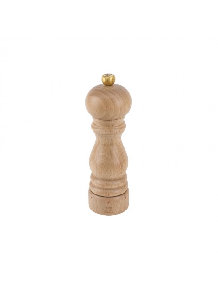 Мельница для соли, 18 см, Paris, деревянная, с мет. механизмом, цвет бежевый, ручная многоразовая, Peugeot. (42665S18)