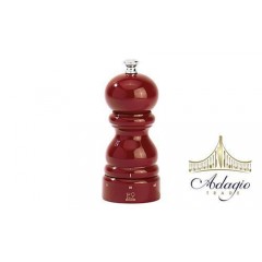 Мельница для перца, 18 см, Paris, деревянная, лакированная, ручная многоразовая, цвет красный, Peugeot. (42668P18)