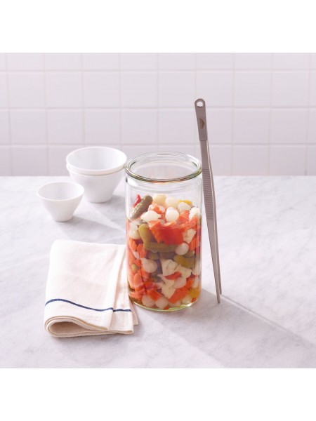 Кулинарный кухонный пинцет, 30 см, прямой, нержавеющая сталь, Paderno. (42902-30)