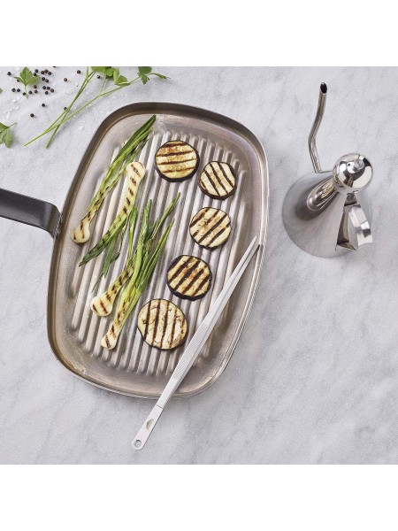 Кулинарный кухонный пинцет, 30 см, прямой, нержавеющая сталь, Paderno. (42902-30)