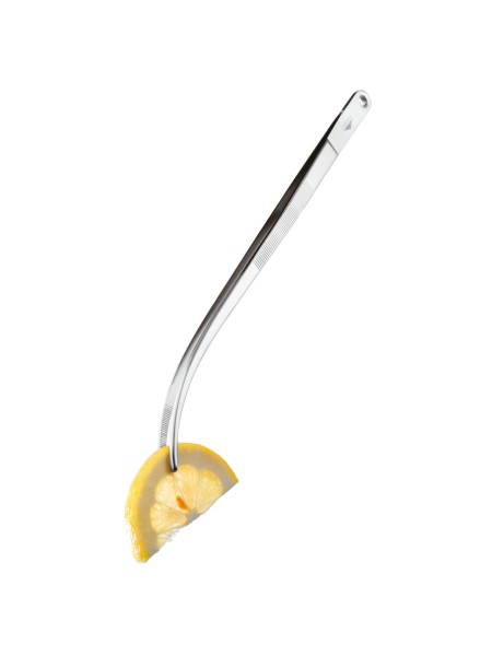 Кулинарный кухонный пинцет, изогнутый, 30 см, нержавеющая сталь, Paderno. (42902-31)