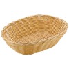 Плетеная хлебница для выкладки пластиковая, 23х15х6,5 см, полиротанг, Paderno. (42945-23)