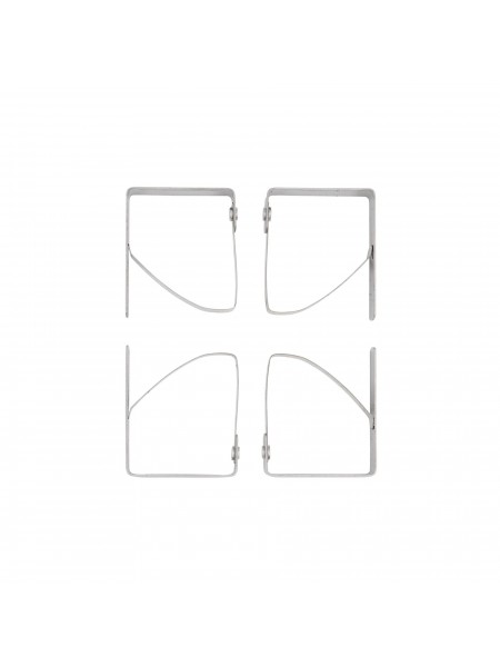 Клипса фуршетная для скатерти, 4 штуки, нержавеющая сталь, Paderno. (42953-04)