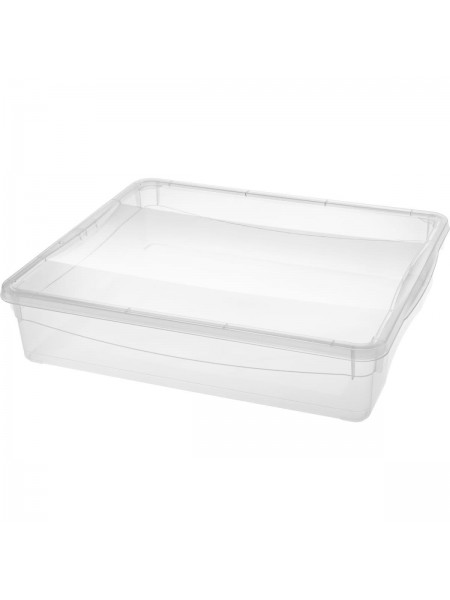 Контейнер для хранения с крышкой, 9 л, 40х33,5х8,5 см, полипропилен, Рестола. (431249401)