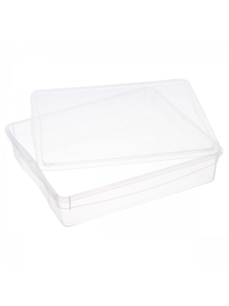 Контейнер для хранения с крышкой, 9 л, 40х33,5х8,5 см, полипропилен, Рестола. (431249401)