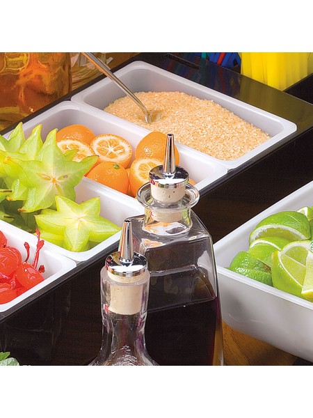 Контейнер барный, 49х15х9 см, 4 секции, пластик, Paderno. (44103-04)