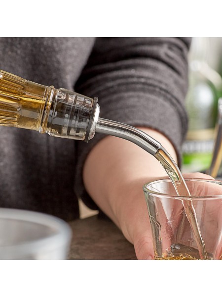 Пробка дозатор барная на бутылку, черный, пластик нерж.сталь, Paderno. (44114-02)