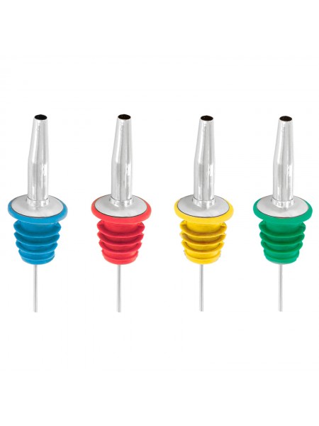 Гейзер барный на бутылку, красный, пластик нерж.сталь, Paderno. (44119-01)