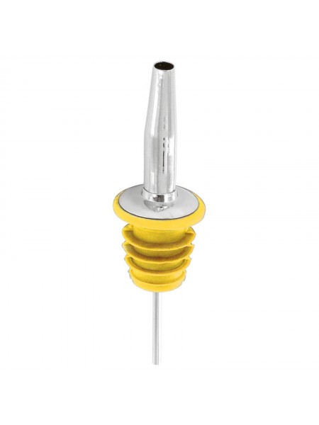 Гейзер барный на бутылку, желтый, пластик нерж.сталь, Paderno. (44119-02)