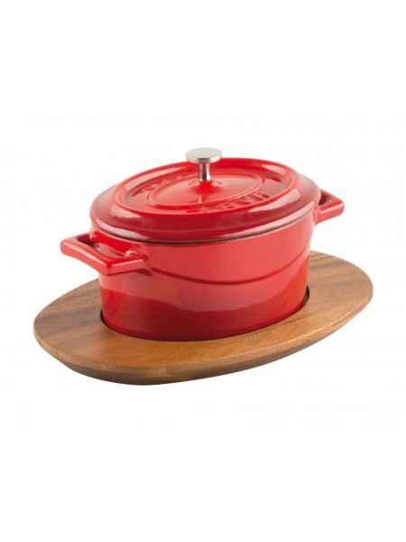 Подставка для овальной кастрюли, D-9х12 см, деревянная, Lava. (44202-10)