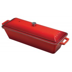 Форма для запекания, с крышкой, 26,5х8,5х6 см, красная, эмалированный чугун, Lava. (44219R26)