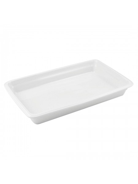 Гастроемкость 1/1-65 (53х32х6,5 см) цвет белый, фарфор, Paderno. (44332-06)