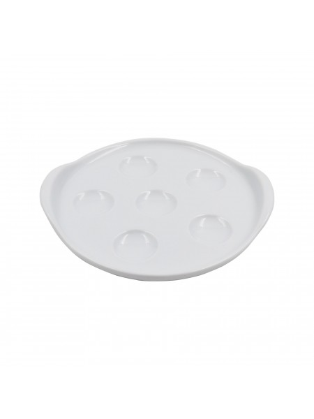 Блюдо сервировочное для улиток, на 6 штук, фарфор, Paderno. (44378-06)