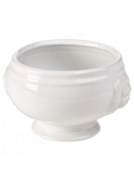 Супница фарфоровая, с львиными головами, 0.45л, Paderno. (44379-05)